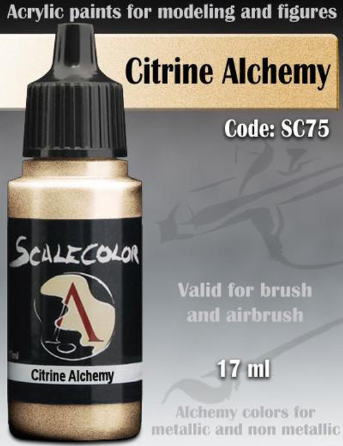 Scale75 Metal N Alchemy Bottles Citrine Alchemy SC-75