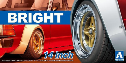 Aoshima 1/24 Bright 14 Tires/Wheels Set 54703