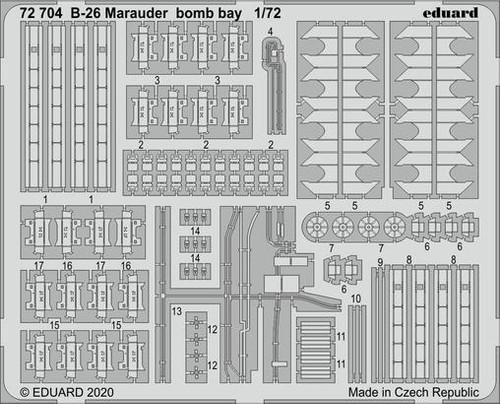 Eduard 1/72 B-26 Marauder Bomb Bay 72704