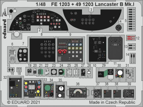 Eduard 1/48 Lancaster B MkI Cockpit Details HK 491203