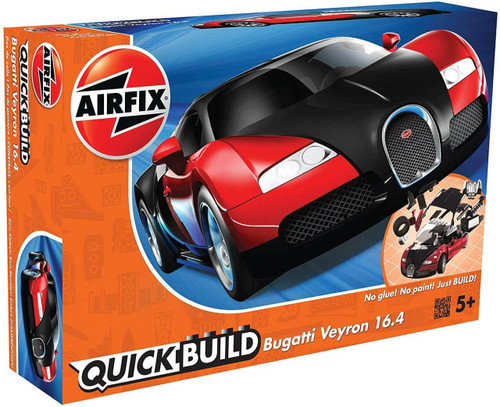 Airfix Bugatti Veyron Black/Red QuickBuild J6020